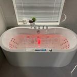 Wanna z hydromasażem LS-4480 170cmx80cmx58cm chromoterapia podgrzewacz