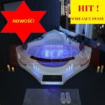 Wanna narożna z hydromasażem BSX-608B 155cmx155cmx57cm DYSZE OBROTOWE+pilot