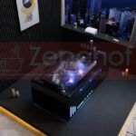 Czarna wanna z hydromasażem BC-607 Schwarz prostokątna 174cmx88cmx61cm+Ambiente z podgrzewaczem+pilot