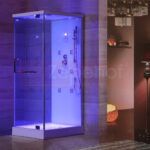 Kabina prysznicowa z hydromasażem 80cm x 100cm biała